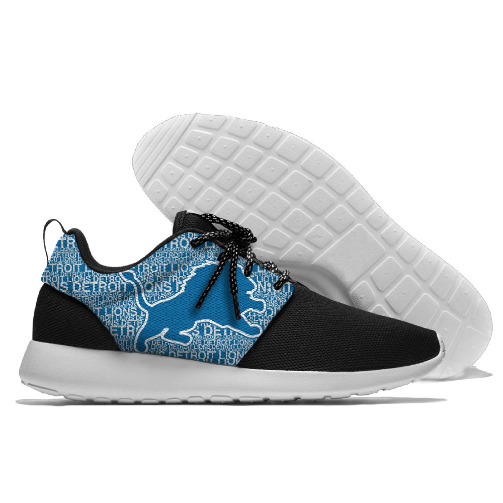 Women's NFL Detroit Lions Roshe Style Lightweight Running Shoes 001 - Click Image to Close